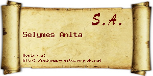Selymes Anita névjegykártya